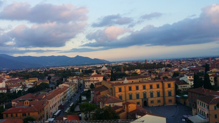 VIEW FROM THE LEANING TOWER OF PISA