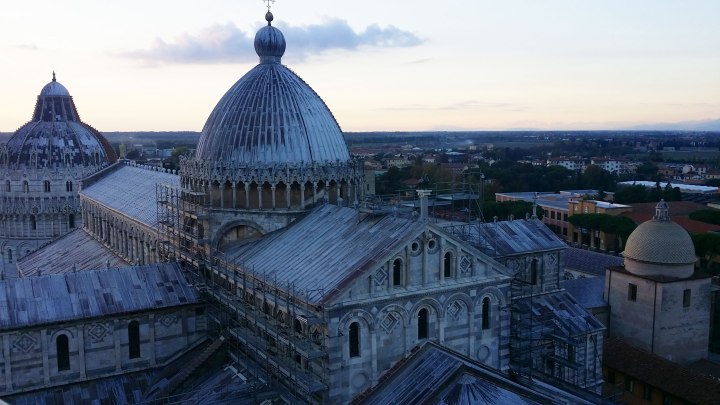 VIEW FROM THE LEANING TOWER OF PISA